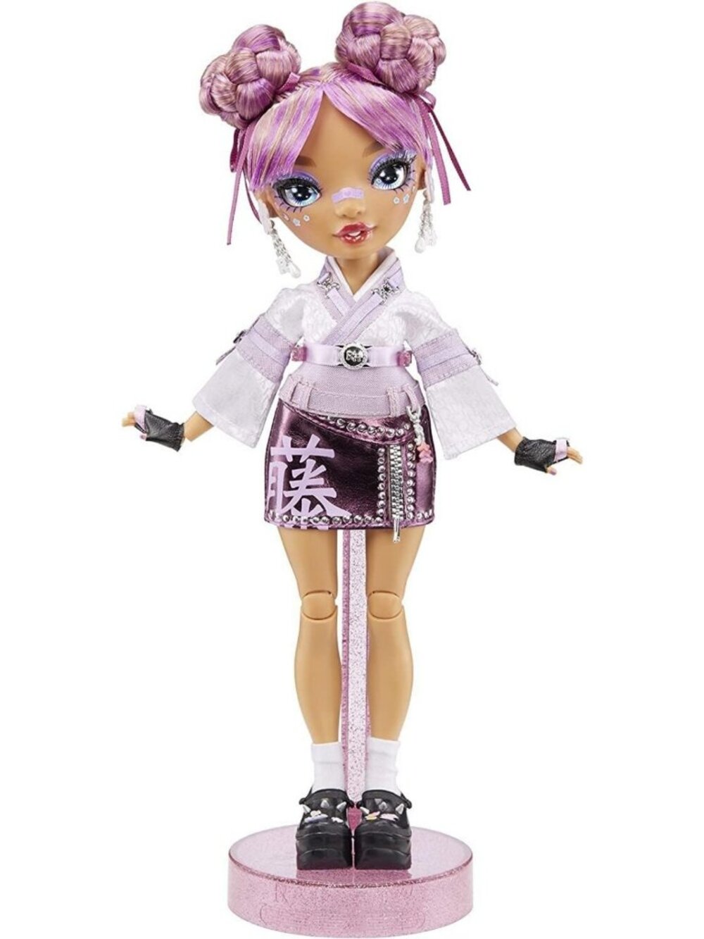 Mauve Purple Fashion Doll with 2 Designer Outfits & Accessories - Great Gift for
